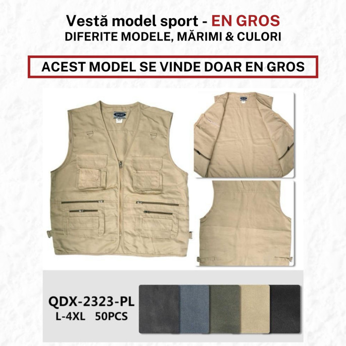 Vestă sport pentru bărbați - model V1