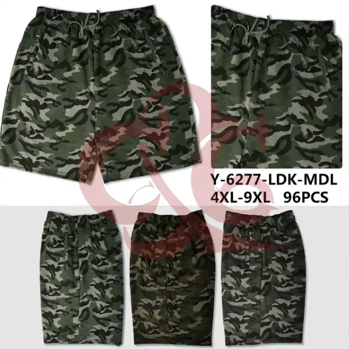 Pantalon scurt bumbac, camuflaj vanatoare