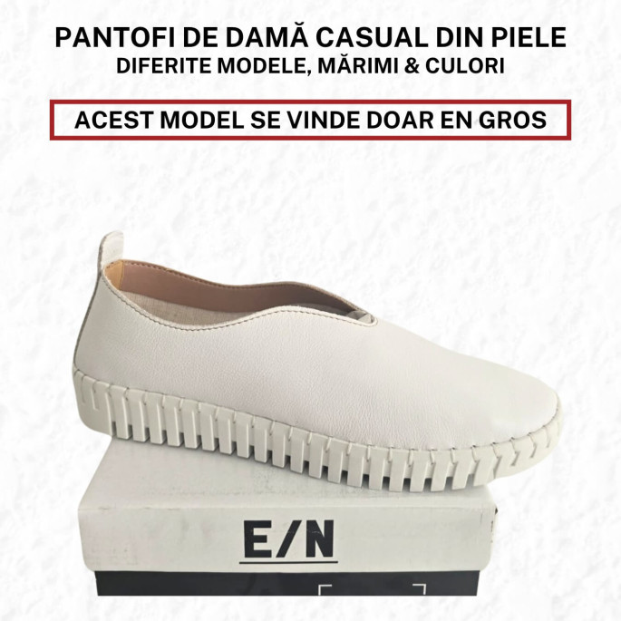 Pantofi de damă casual, din piele