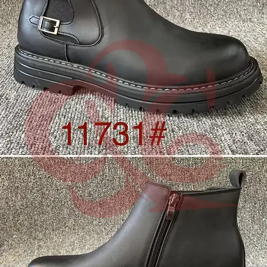 Ghete piele barbat, captusite. Culori: negru