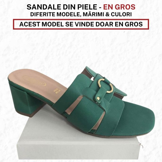 Sandale de damă, din piele